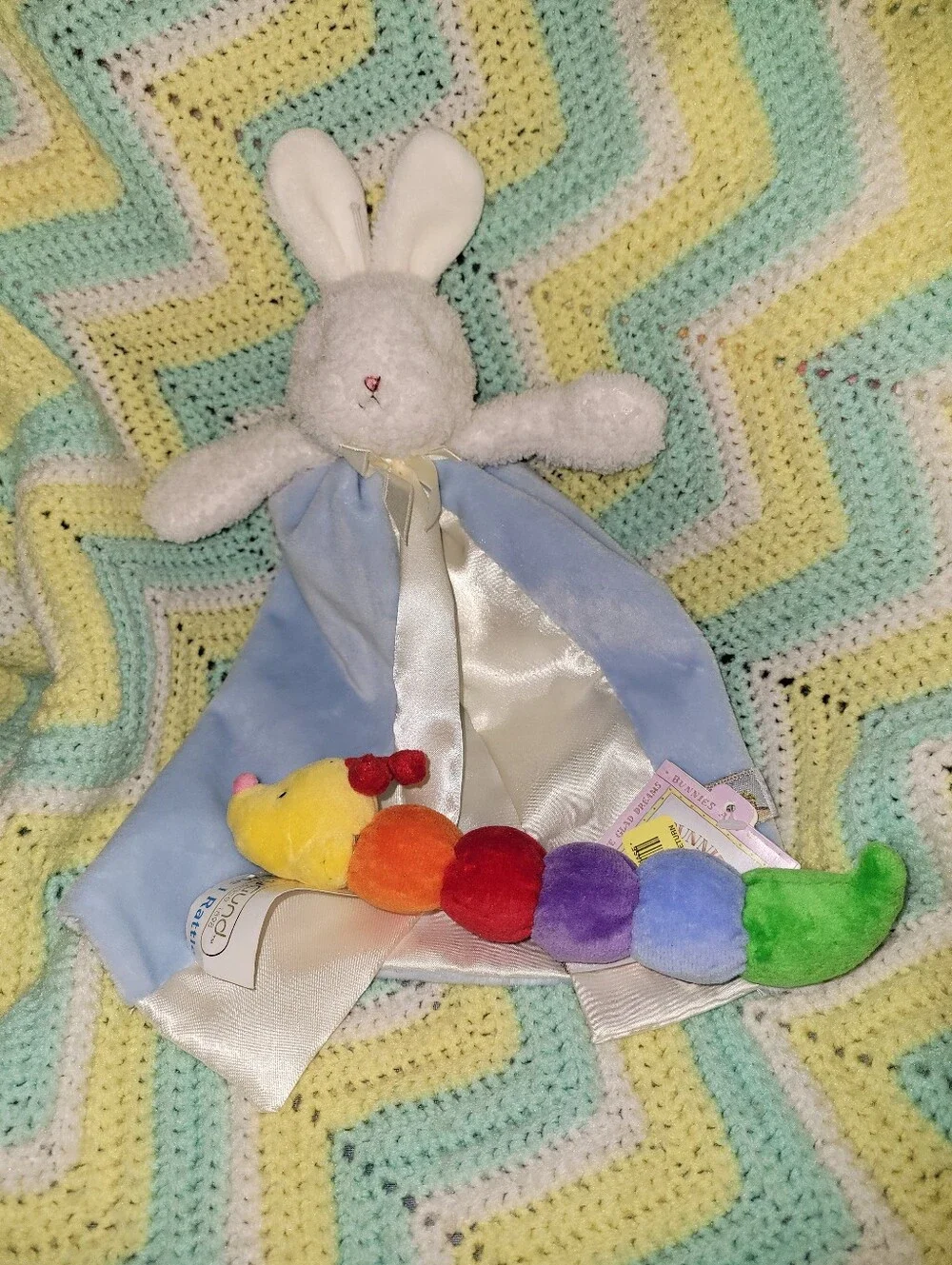 Bunnies By The Bay Newborn & Toddler Soft Toys GUND Hungry Caterpillar Rattle...